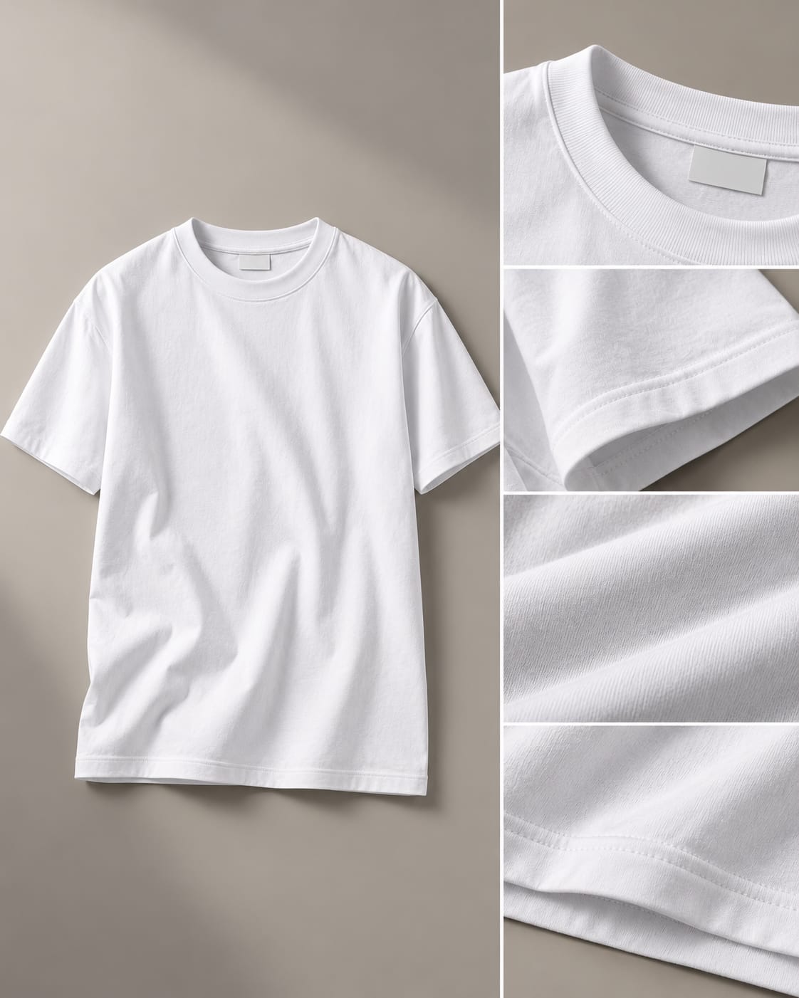 DUCABO Classic Crew Neck T-Shirt - White