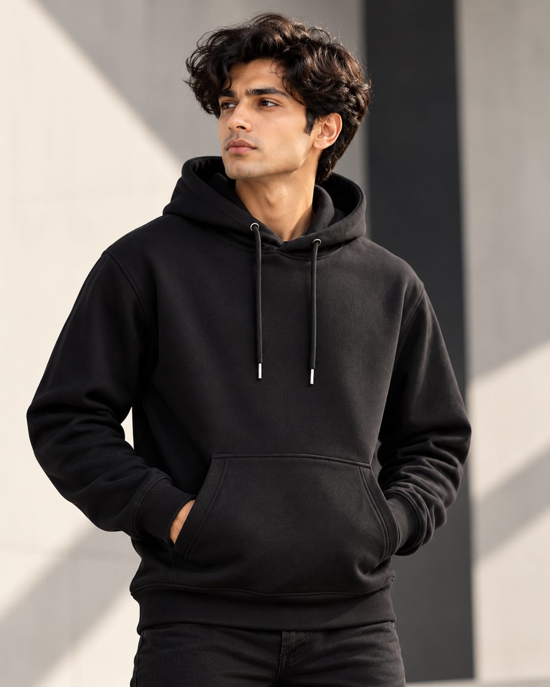DUCABO Men's Classic Pullover Hoodie – Black