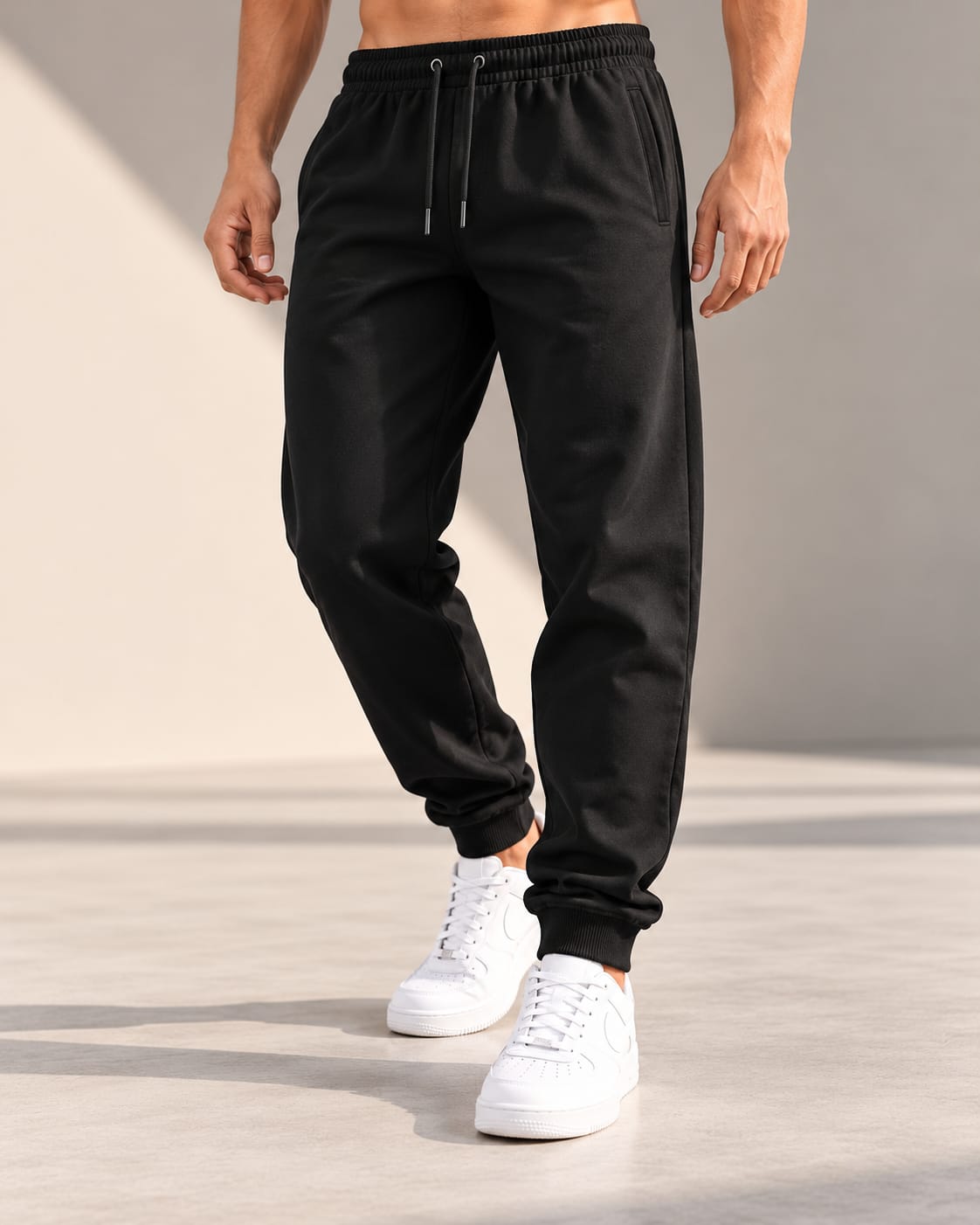 DUCABO Men's Essential Joggers – Black