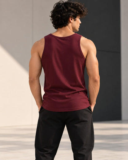 DUCABO Classic Tank Top – Dark Maroon