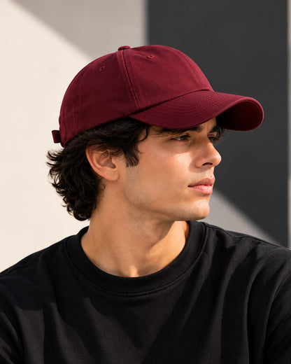 DUCABO Classic Unisex Baseball Cap – Burgundy
