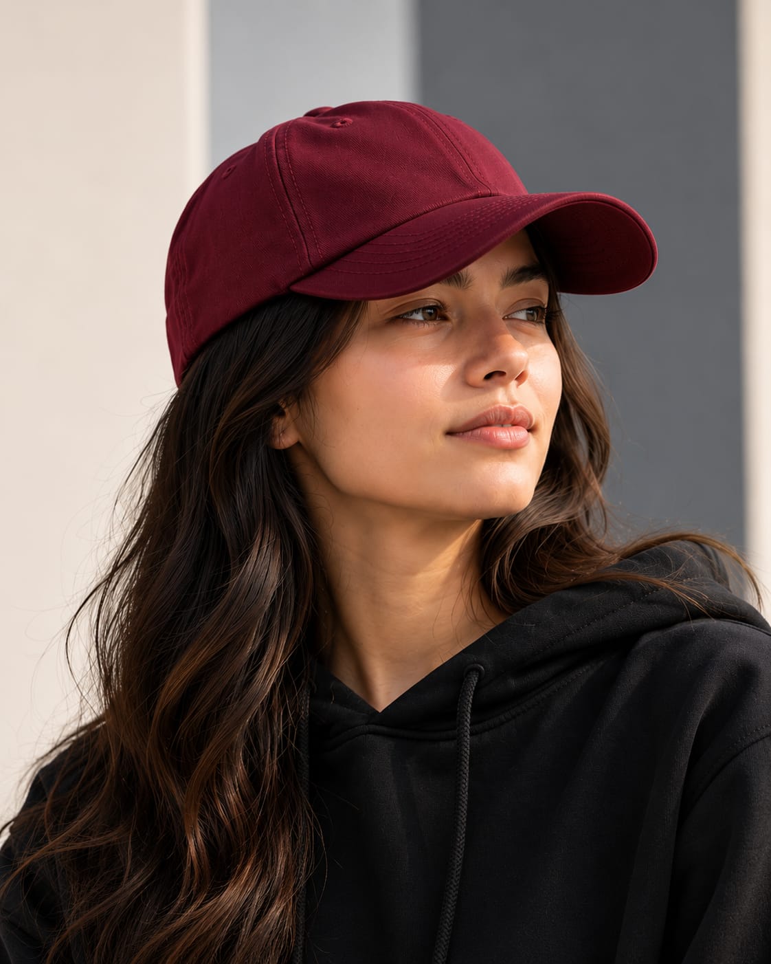 DUCABO Classic Unisex Baseball Cap – Burgundy